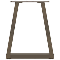 vidaXL Gambe per Tavolino da Caffè a Forma di V 2 pz Acciaio Naturale 38x(42-43,3) cm Acciaio