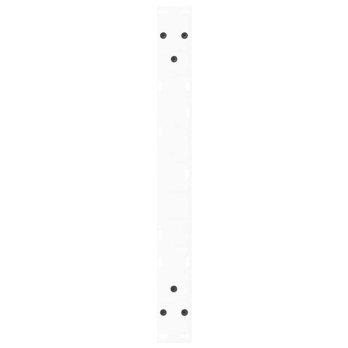 Gambe per Tavolino da Caffè a Forma di V 2 pz Bianche 50x(42-43,3) cm Acciaio 4012549