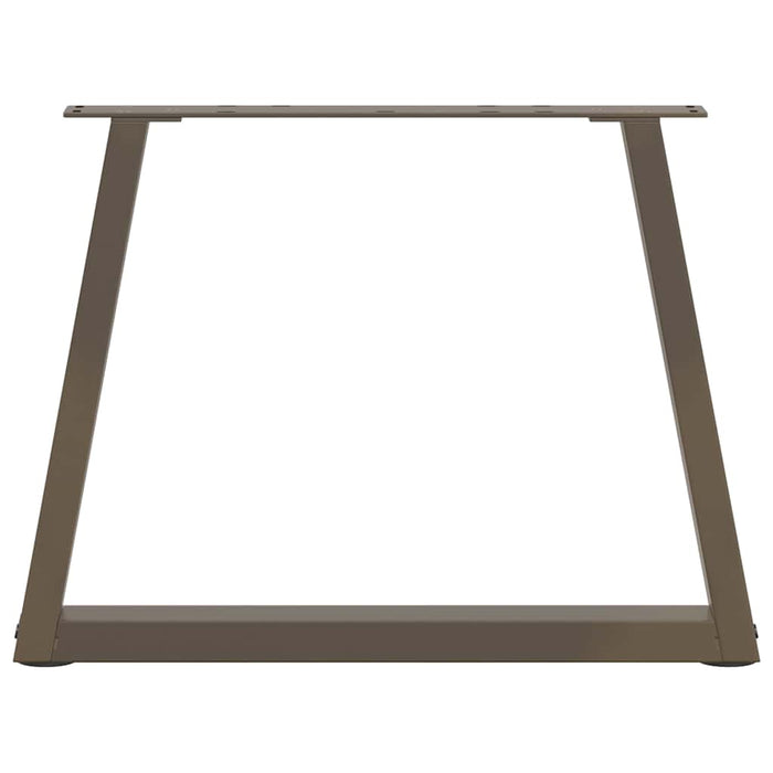 Gambe per Tavolino da Caffè a Forma di V 2 pz Acciaio Naturale 50x(42-43,3) cm Acciaio 4012551