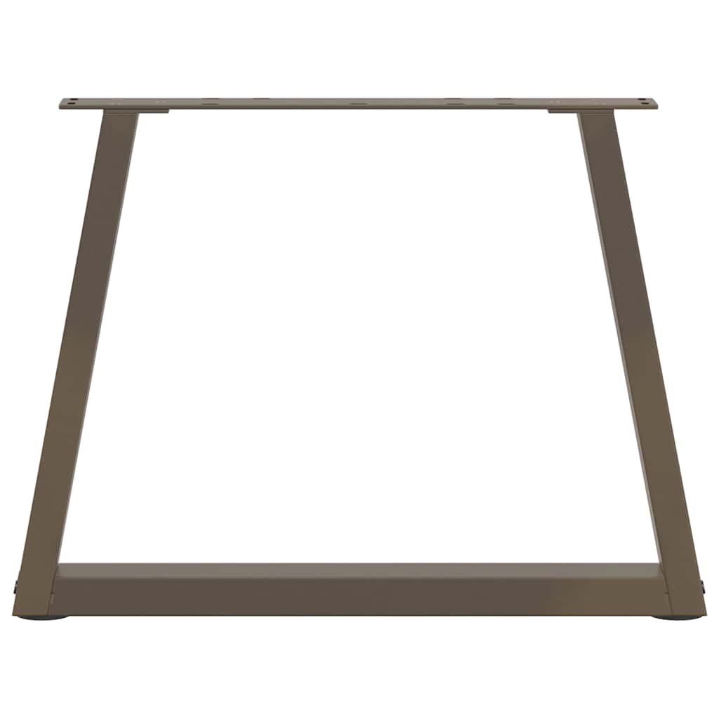 Gambe per Tavolino da Caffè a Forma di V 2 pz Acciaio Naturale 60x(42-43,3) cm Acciaio 4012555