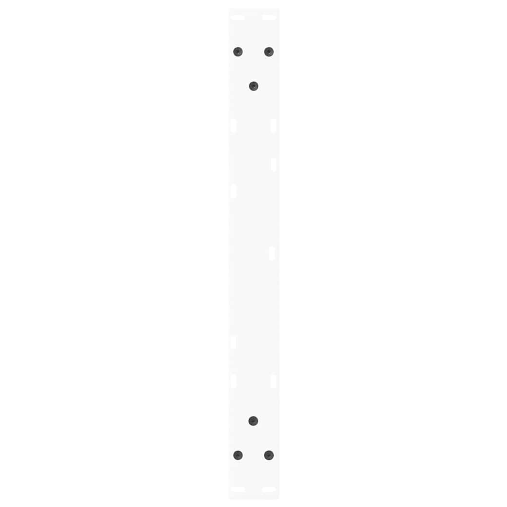 Gambe per Tavolino da Caffè a Forma di V 2 pz Bianche 70x(42-43,3) cm Acciaio 4012557