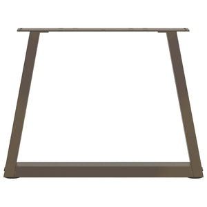 vidaXL Gambe per Tavolino da Caffè a Forma di V 2 pz Acciaio Naturale 70x(42-43,3) cm Acciaio