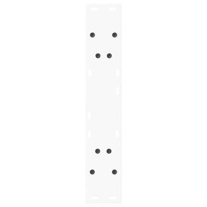 Gambe per tavolo da pranzo a forma di V 2 pz bianche 60x(72-73,3) cm in acciaio 4012565