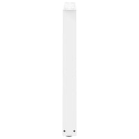 Gambe per tavolo da pranzo a forma di V 2 pz bianche 70x(72-73,3) cm in acciaio 4012569