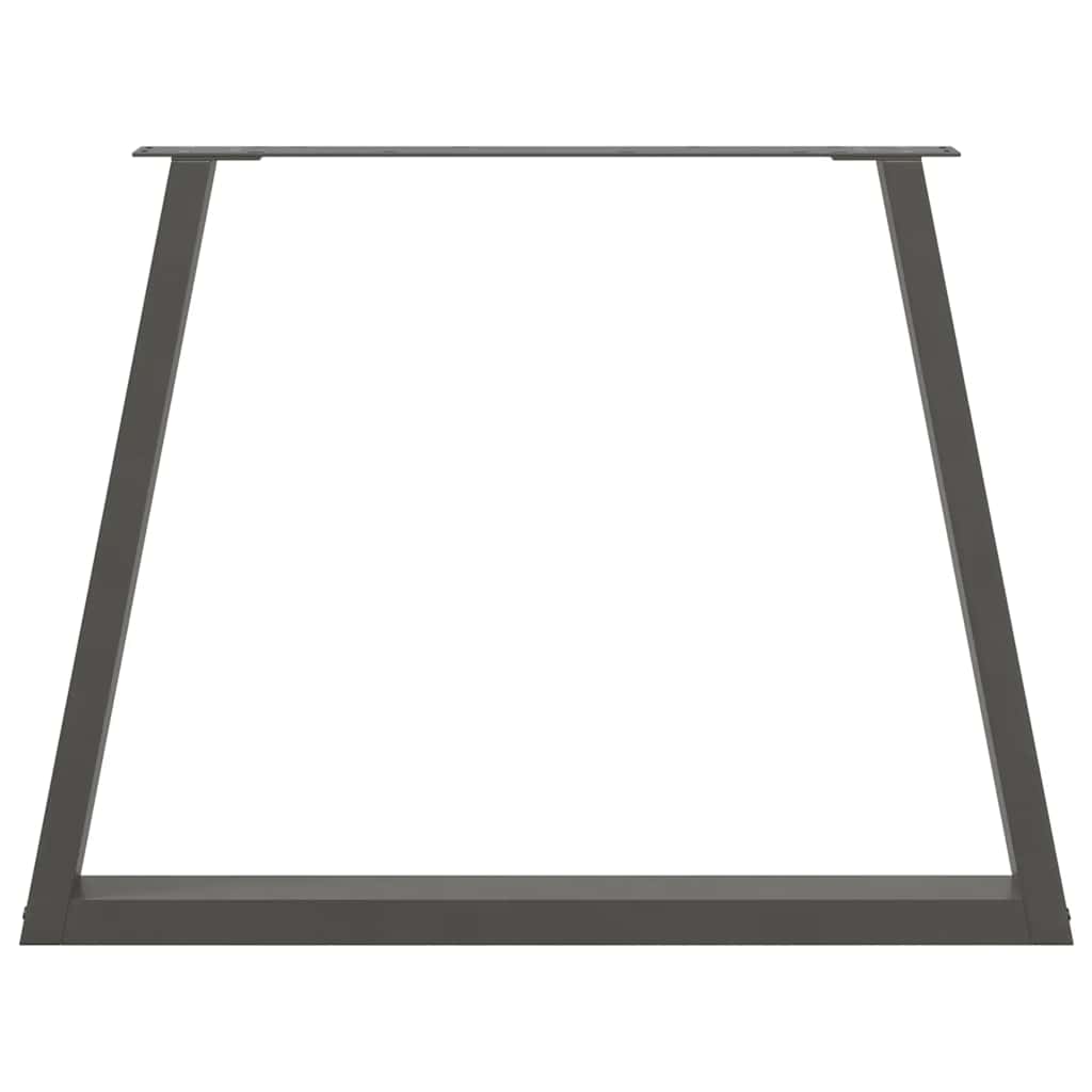 vidaXL Gambe per tavolo da pranzo a forma di V 2 pz Antracite 90x(72-73,3) cm Acciaio