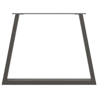 vidaXL Gambe per tavolo da pranzo a forma di V 2 pz Antracite 90x(72-73,3) cm Acciaio