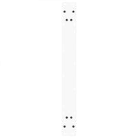 Gambe per tavolo da pranzo a forma di V 3 pz bianche 70x(72-73,3) cm in acciaio 4012585