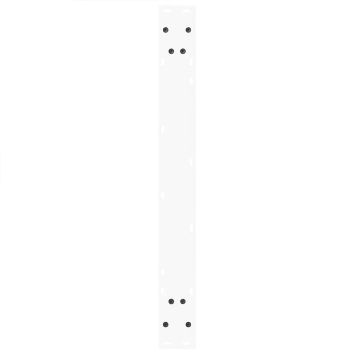 Gambe per tavolo da pranzo a forma di V 3 pz bianche 70x(72-73,3) cm in acciaio 4012585