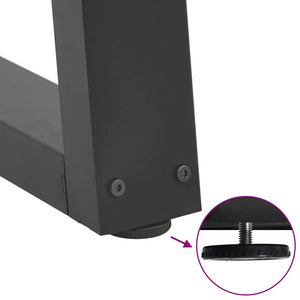 Gambe per tavolo da pranzo a forma di V 3 pz Antracite 80x(72-73,3) cm Acciaio 4012590