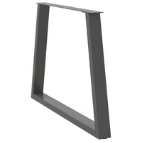 Gambe per tavolo da pranzo a forma di V 3 pz Antracite 90x(72-73,3) cm Acciaio 4012594