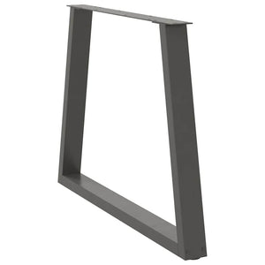 Gambe per tavolo da pranzo a forma di V 3 pz Antracite 90x(72-73,3) cm Acciaio 4012594