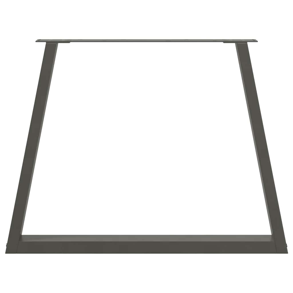 Gambe per tavolo da pranzo a forma di V 3 pz Antracite 90x(72-73,3) cm Acciaio