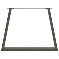 Gambe per tavolo da pranzo a forma di V 3 pz Antracite 90x(72-73,3) cm Acciaio 4012594
