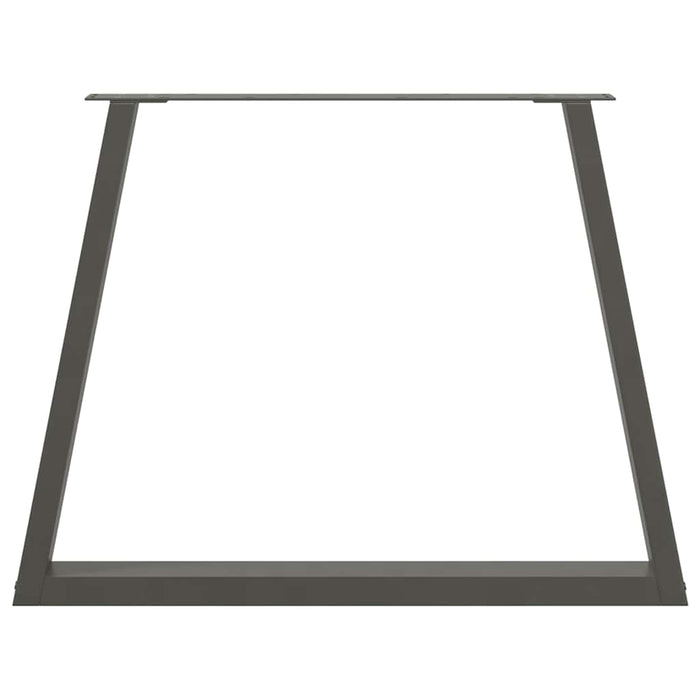 Gambe per tavolo da pranzo a forma di V 3 pz Antracite 90x(72-73,3) cm Acciaio 4012594