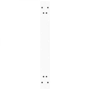 Gambe per tavolo da pranzo a forma di V 3 pz bianche 100x(72-73,3) cm in acciaio