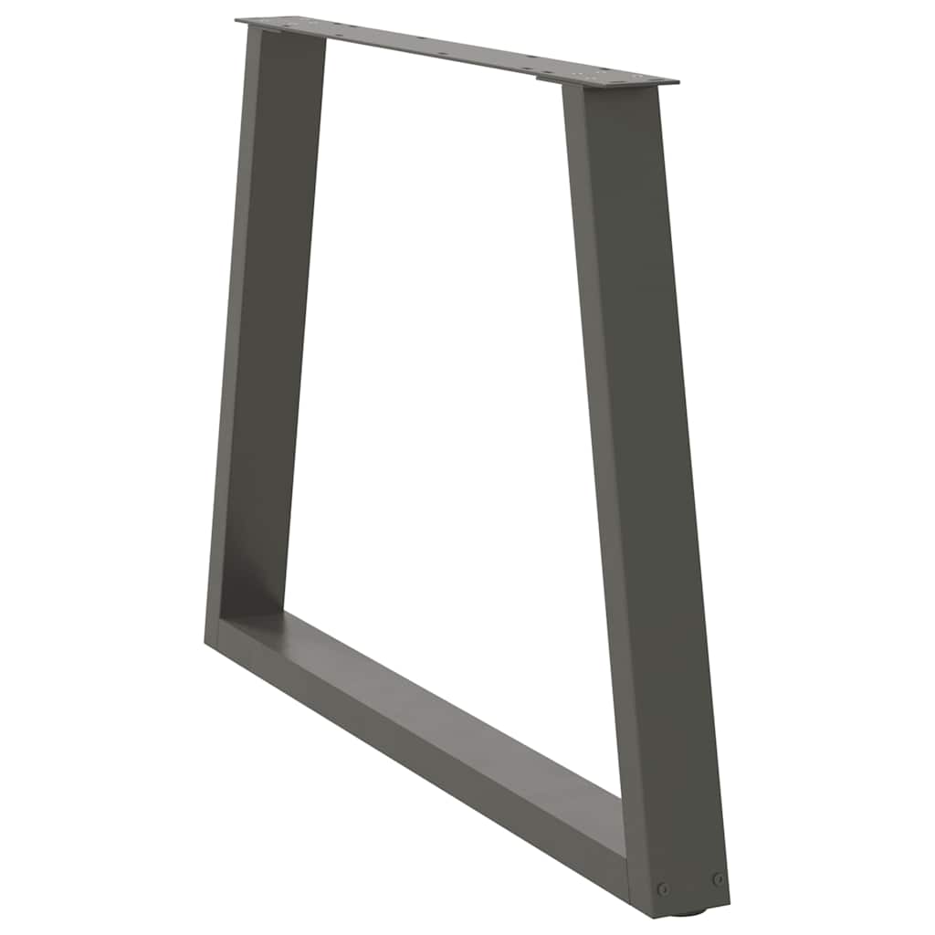 Gambe per tavolo da pranzo a forma di V 3 pz Antracite 100x(72-73,3) cm Acciaio 4012598