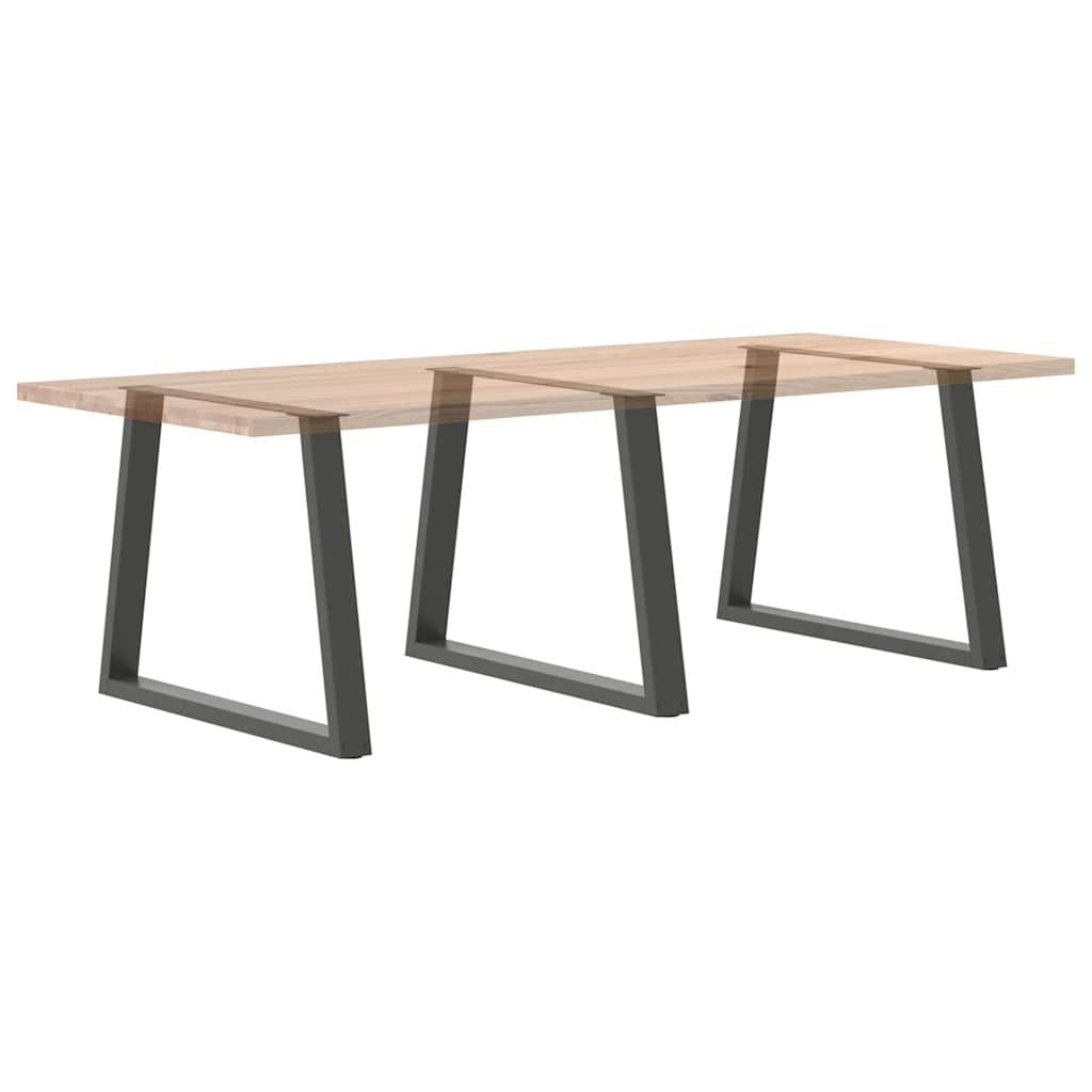 Gambe per tavolo da pranzo a forma di V 3 pz Antracite 100x(72-73,3) cm Acciaio 4012598