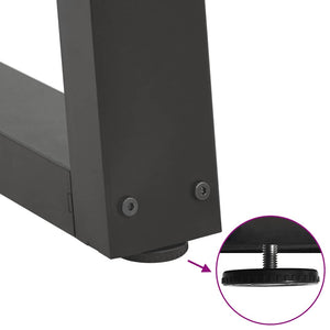 Gambe per tavolo da pranzo a forma di V 3 pz Antracite 100x(72-73,3) cm Acciaio 4012598