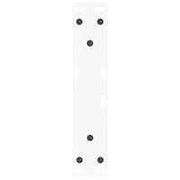 Gambe per Tavolino da Caffè a Forma di V 2 pz Bianche 30x(30-31,3) cm Acciaio 4012601