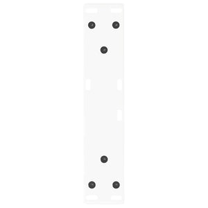 vidaXL Gambe per Tavolino da Caffè a Forma di V 2 pz Bianche 30x(30-31,3) cm Acciaio