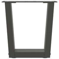 Gambe per Tavolino da Caffè a Forma di V 2 pz Antracite 30x(30-31,3) cm Acciaio 4012602