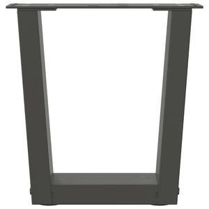 Gambe per Tavolino da Caffè a Forma di V 2 pz Antracite 30x(30-31,3) cm Acciaio 4012602