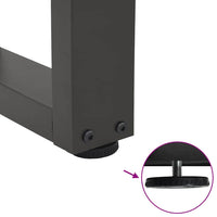 vidaXL Gambe per Tavolino da Caffè a Forma di V 2 pz Antracite 30x(30-31,3) cm Acciaio