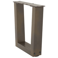 Gambe per Tavolino da Caffè a Forma di V 2 pz Acciaio Naturale 30x(30-31,3) cm Acciaio 4012603