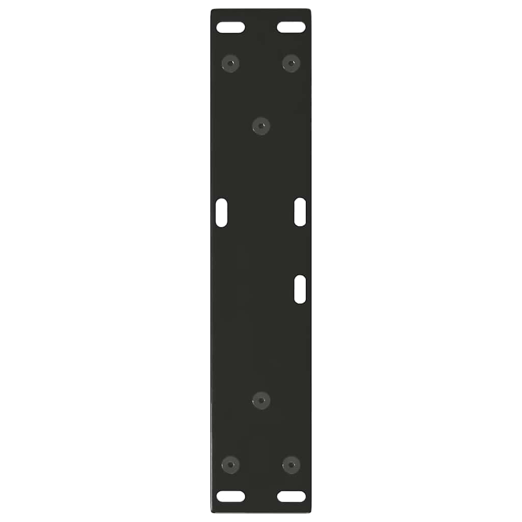 Gambe per Tavolino da Caff¨¨ a Forma di V 2 pz-Set di 2 Gamba per Tavolo Nere 40x(30-31,3) cm Acciaio 627792