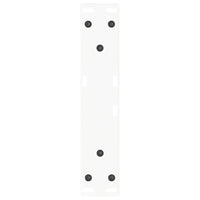 Gambe per Tavolino da Caffè a Forma di V 2 pz Bianche 40x(30-31,3) cm Acciaio 4012605