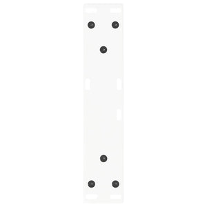 Gambe per Tavolino da Caffè a Forma di V 2 pz Bianche 40x(30-31,3) cm Acciaio 4012605