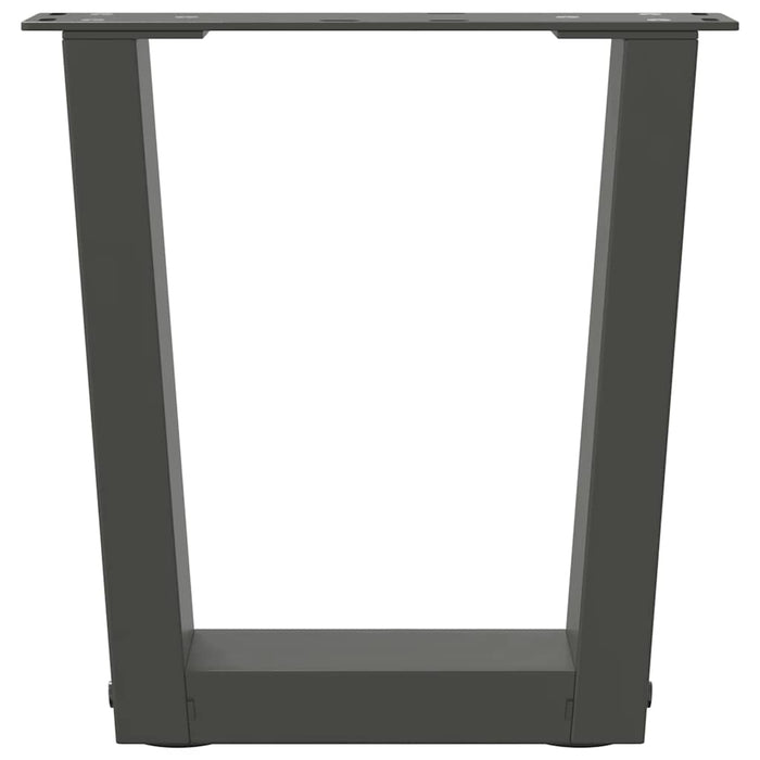 Gambe per Tavolino da Caffè a Forma di V 2 pz Antracite 40x(30-31,3) cm Acciaio