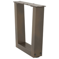 Gambe per Tavolino da Caffè a Forma di V 2 pz Acciaio Naturale 40x(30-31,3) cm Acciaio 4012607