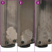 Gambe per Tavolino da Caffè a Forma di V 2 pz Acciaio Naturale 40x(30-31,3) cm Acciaio 4012607