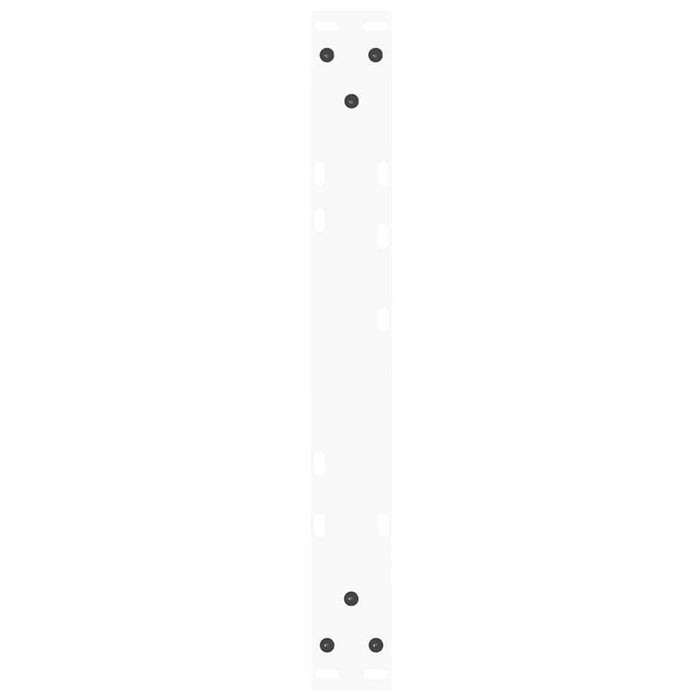 Gambe per Tavolino da Caffè a Forma di V 2 pz Bianche 50x(30-31,3) cm Acciaio 4012609