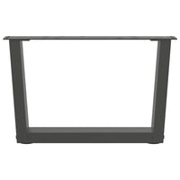 Gambe per Tavolino da Caffè a Forma di V 2 pz Antracite 50x(30-31,3) cm Acciaio 4012610