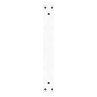 Gambe per Tavolino da Caffè a Forma di V 2 pz Bianche 60x(30-31,3) cm Acciaio