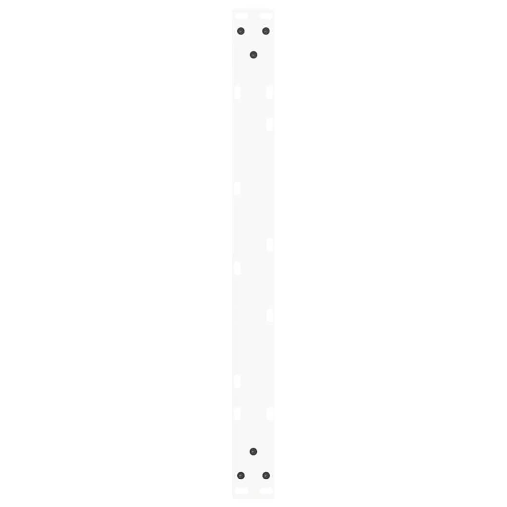 vidaXL Gambe per Tavolino da Caffè a Forma di V 2 pz Bianche 70x(30-31,3) cm Acciaio