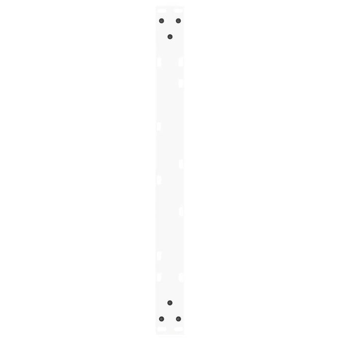 vidaXL Gambe per Tavolino da Caffè a Forma di V 2 pz Bianche 70x(30-31,3) cm Acciaio