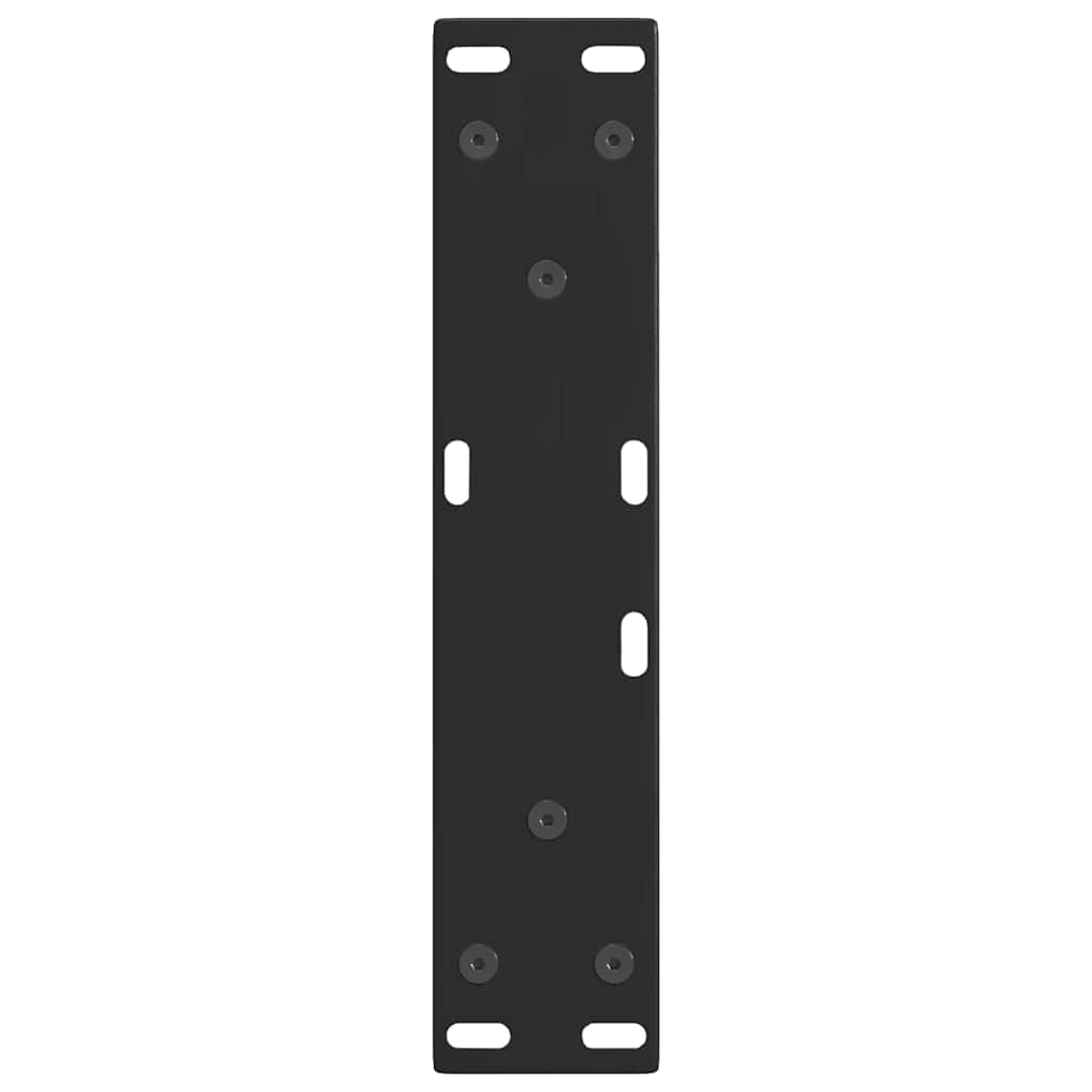 Gambe per Tavolino da Caff¨¨ a Forma di V 2 pz-Set di 2 Gamba per Tavolo Nere 28x(42-43,3) cm Acciaio 615932