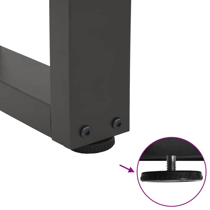 Gambe per Tavolino da Caffè a Forma di V 2 pz Antracite 28x(42-43,3) cm Acciaio 4012622