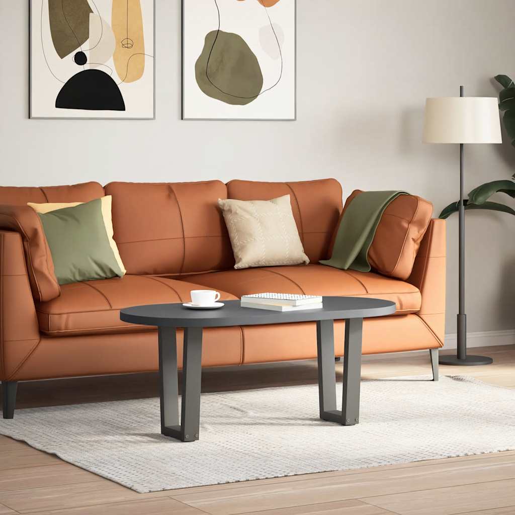 Gambe per Tavolino da Caffè a Forma di V 2 pz Antracite 38x(42-43,3) cm Acciaio