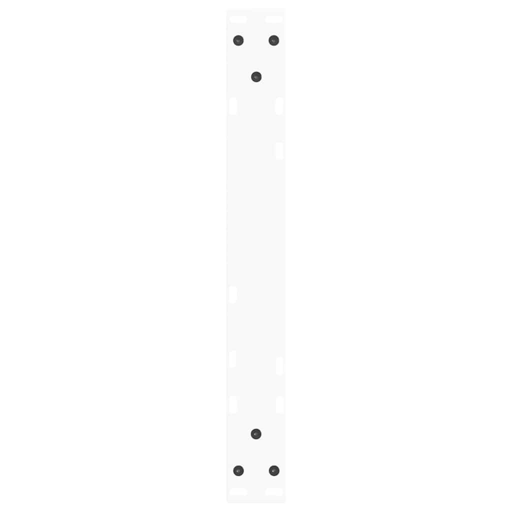 Gambe per Tavolino da Caff¨¨ a Forma di V 2 pz-Set di 2 Gamba per Tavolo Bianche 60x(42-43,3) cm Acciaio