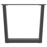 Gambe per Tavolino da Caffè a Forma di V 2 pz Antracite 60x(42-43,3) cm Acciaio 4012634