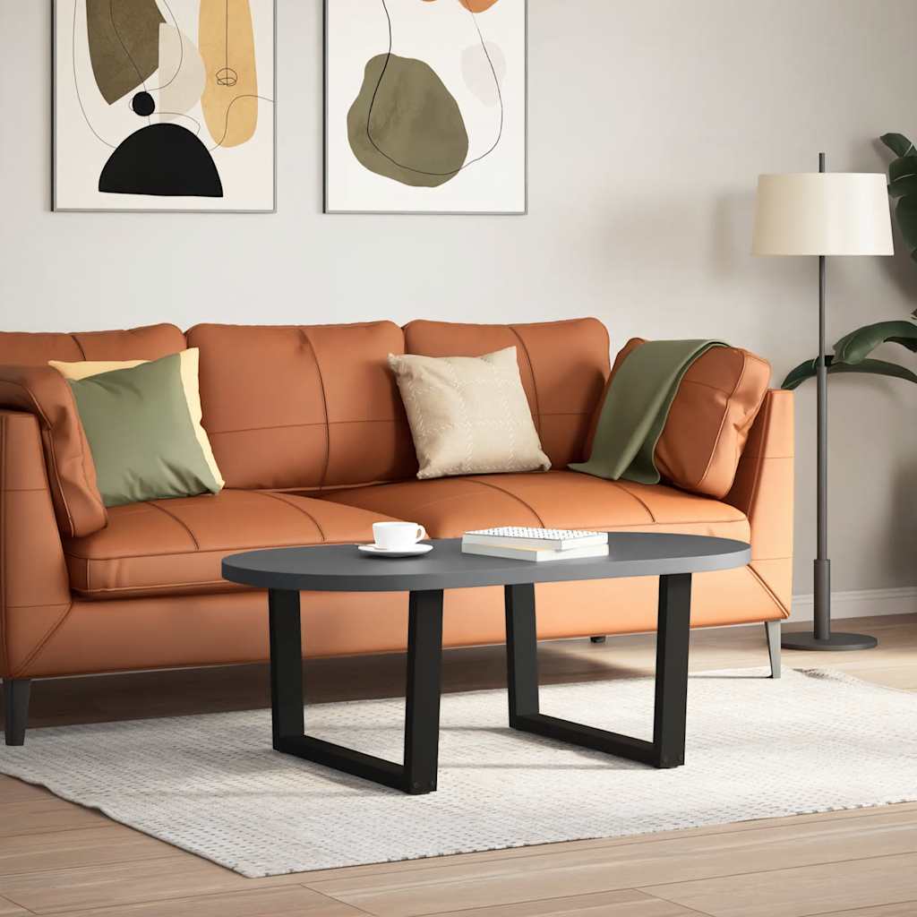 Gambe per Tavolino da Caffè a Forma di V 2 pz Nere 70x(42-43,3) cm Acciaio 4012636