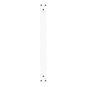 vidaXL Gambe per Tavolino da Caffè a Forma di V 2 pz Bianche 70x(42-43,3) cm Acciaio