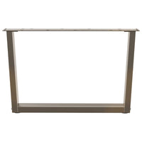 Gambe per Tavolino da Caffè a Forma di V 2 pz Acciaio Naturale 70x(42-43,3) cm Acciaio 4012639