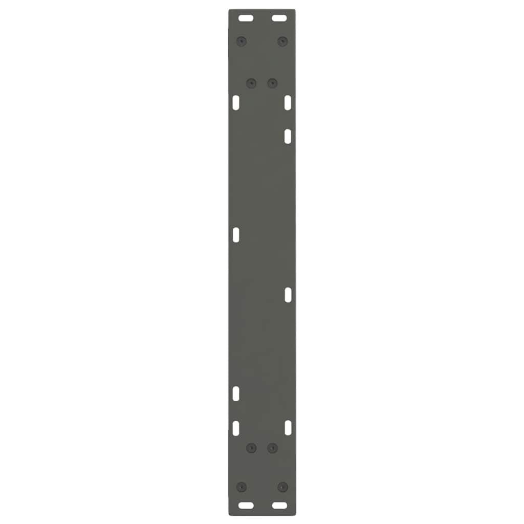 vidaXL Gambe per tavolo da pranzo a forma di V 2 pz Antracite 60x(72-73,3) cm Acciaio