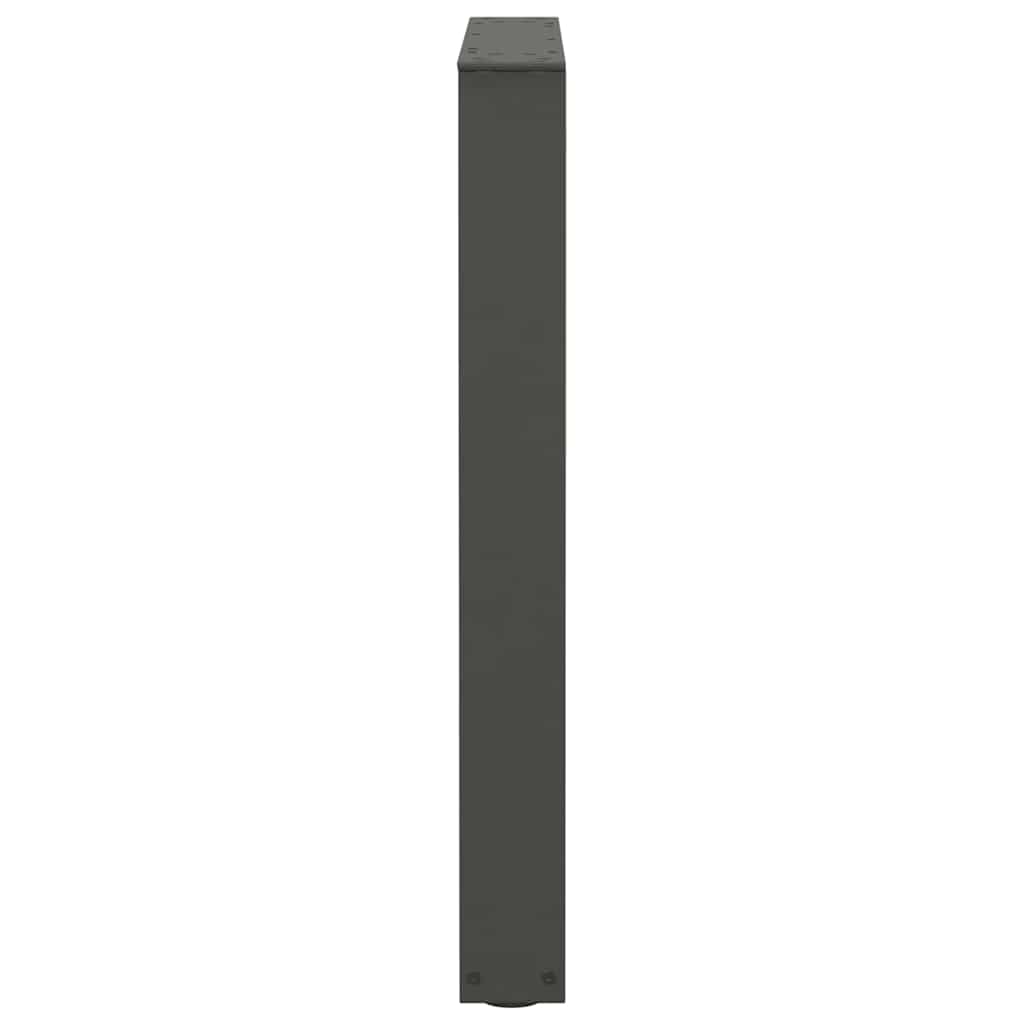 Gambe per tavolo da pranzo a forma di V 2 pz Antracite 70x(72-73,3) cm Acciaio