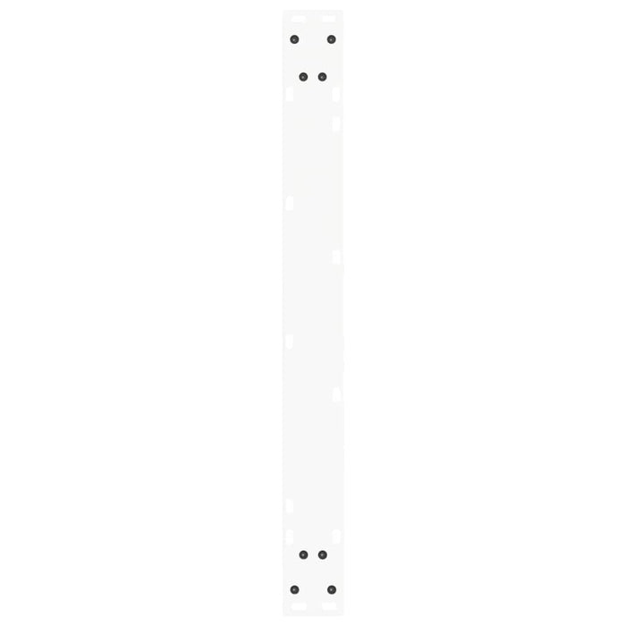 Gambe per tavolo da pranzo a forma di V 2 pz bianche 80x(72-73,3) cm in acciaio 4012649